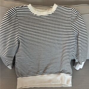Striped Black and White Sweatshirt